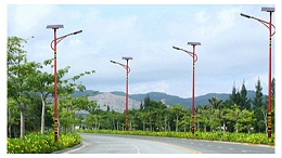 太阳能led路灯路面总宽与照明灯具布局中间的对应关系