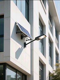 墙面上的阳光使者——南德壁挂式太阳能路灯点亮建筑美学