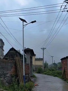 南德路灯守护乡村夜归人