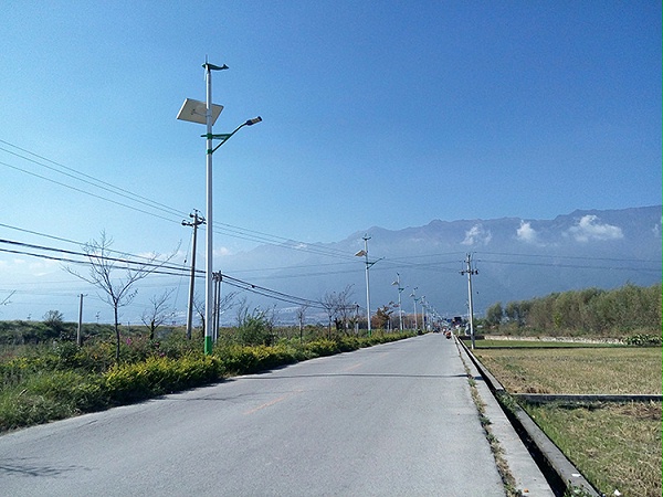 太阳能风光互补路灯_太阳能路灯生产厂家_南德太阳能路灯