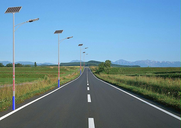 太阳能马路灯效果图