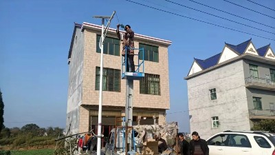 湖南邵阳绥宁县唐家坊镇白沙村189套老旧太阳能路灯改造