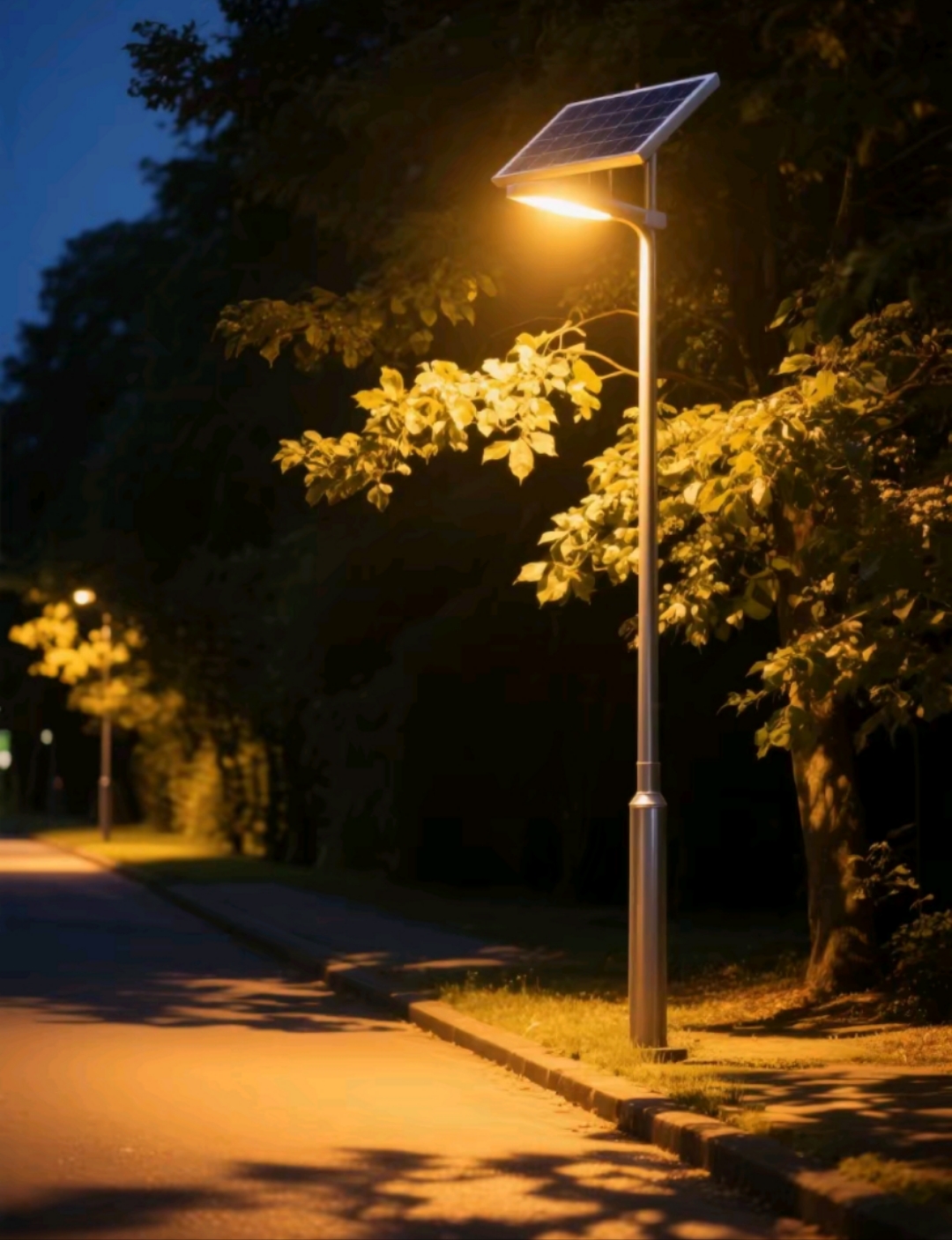 城市夜妆师——南德太阳能路灯的光影艺术